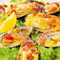 Мидии запеченые